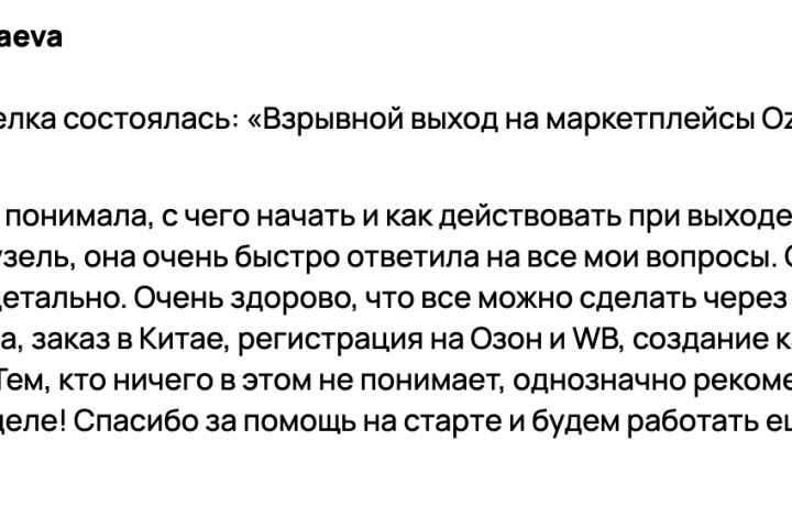 Сопровождение вывода на маркетплейсы Ozon, Wildberries Яндекс Маркет Мега Маркет - 2068037