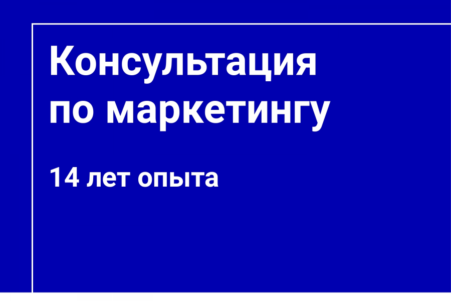 Консультация по маркетингу! 5 000 руб.  за 1 день.. Помогу поднять продажи — Опыт 14 лет!