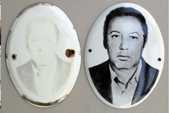 Реставрация выгоревшего ритуального  фотоовала - 2068964