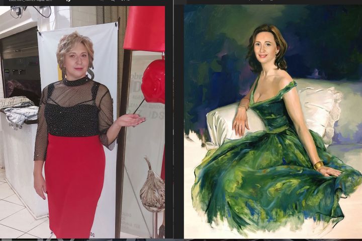 портрет на холсте  по фотографии - 2068978