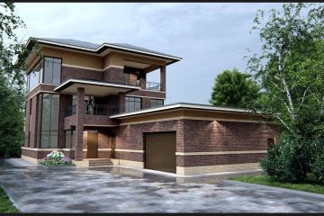 Проект дома в стиле Райта