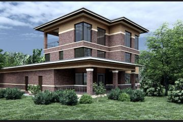 Проект дома в стиле Райта