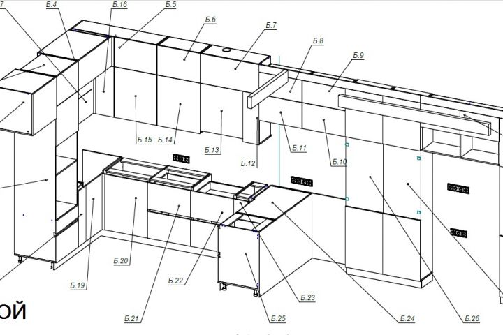 Проработка наполнения и визуализации мебели - 2078981