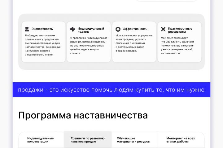 Разработка дизайна и верстка сайта на Tilda - 2089921