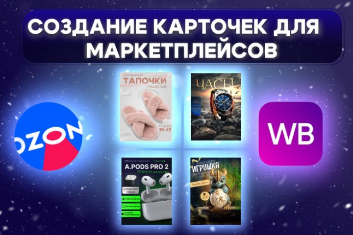 Дизайнер инфографики карточек для маркетплесов - 2093156