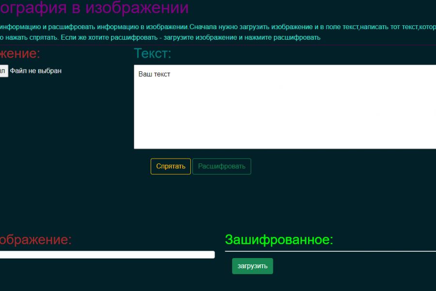 Продаю: Проект по информатика «Стеганография в фото/видео» -   готовая работа на продажу :13217