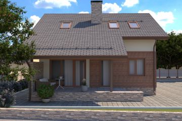 Проект дома с мансардным этажом