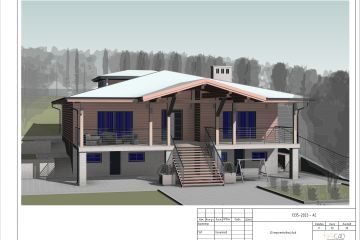 Проект дома на склоне