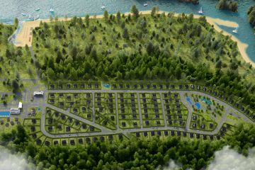 Визуализация генерального плана и ландшафта