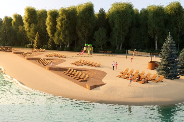 Визуализация муниципального участка (пляжа)