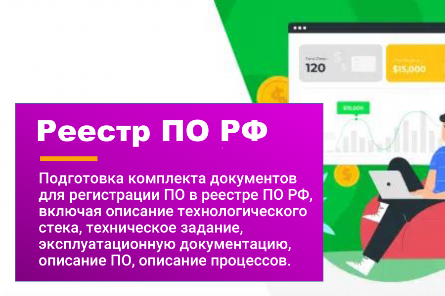 Подготовка комплекта документов для реестра ПО РФ 50 000 руб.  за 25 дней.. Михаил Орловский