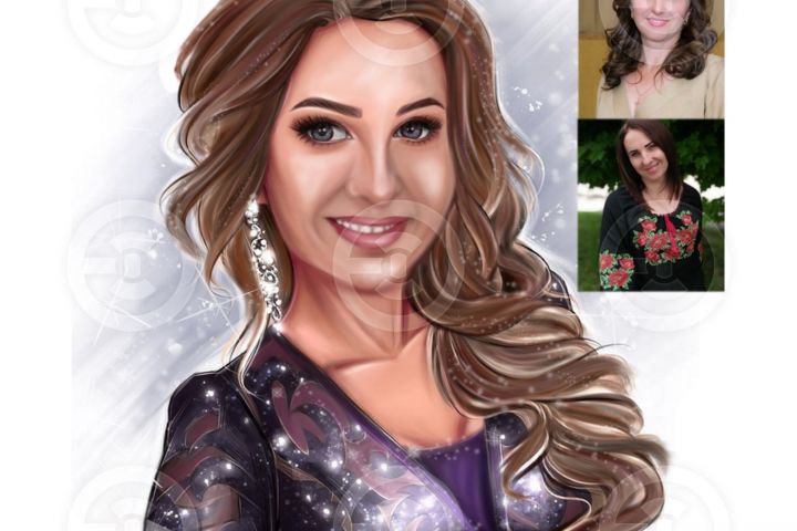 Цифровые портреты  по фото в различных стилях - 2110928