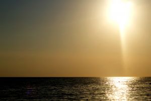 н10 море закат горизонт