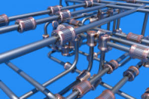 Никелированный трубопровод