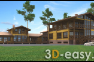 визуализация загородного дома