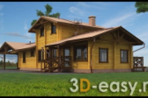 визуализация загородного дома