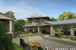 визуализация загородного дома