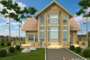 визуализация загородного дома