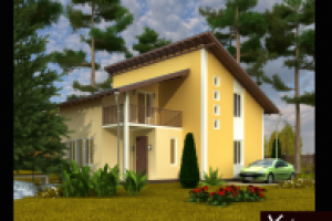 Визуализация коттеджа