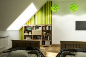 Детская в мансарде