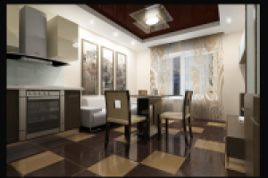 Дизайн кухни-гостиной