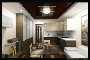 Дизайн кухни-гостиной