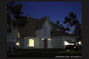 Визуализация коттеджа для каталога проектов