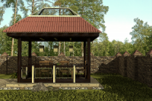 проект и визуализация беседки