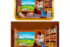 Брынза – коробка и иллюстрация