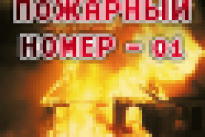 Баннер "Пожарный номер - 01"  370х890см