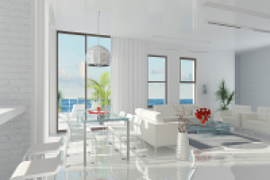 белый интерьер