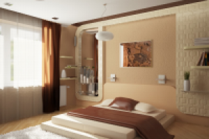 шоколадная спальня