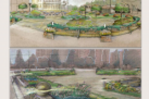 Территория у кафе