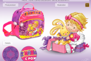 Новогодняя сумочка-упаковка для девочки.