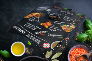 Листовка для сервиса доставки еды из шашлычной