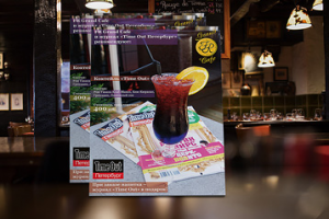 Рекламный модуль в журнал Time Out. 2009 год.