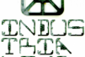 Плакат к шрифту INDUSTRIALGARBAGE