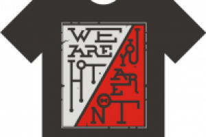 Концепция футболки со слоганом