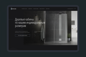 Дизайн сайта по душевым кабинам
