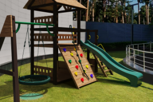 Визуализация детской площадки с привязкой к фото