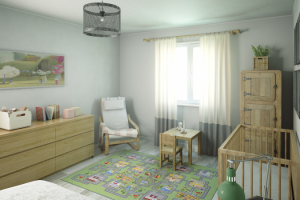 Визуализация интерьера дачи