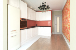 Визуализация кухни 12 кв ЖК Лермонтов