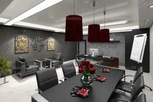 Визуализация кабинета для руководителя