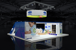 Визуализация выставочного стенда Carrier
