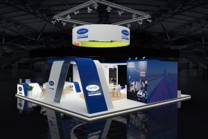 Визуализация выставочного стенда Carrier
