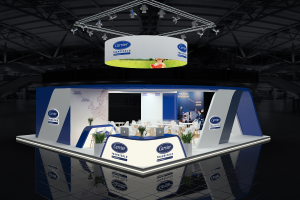 Визуализация выставочного стенда Carrier