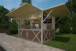 Визуализация киоска горячего чая