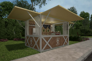 Визуализация киоска горячего чая