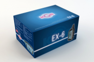 Дизайн упаковки для автомобильной сигнализации KGB серии EX