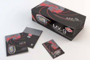 Упакковка ифирменный стиль сигнализации KGB серии MX